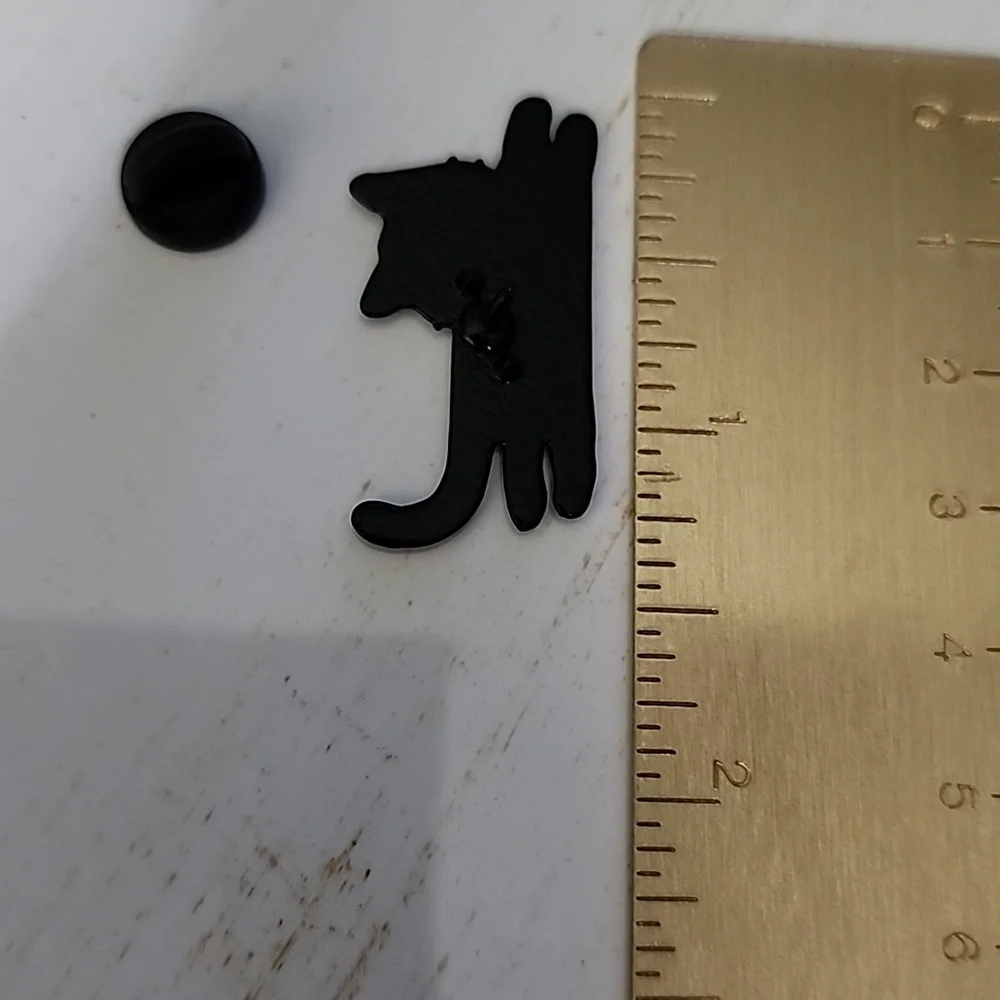 LAZY BLACK CAT Brooch  BROOCH PIN